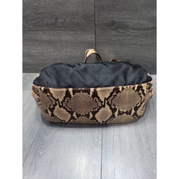 Kate Spade Snakeskin Hobo Nylon Shoulder Bag B000426 - Picture 6 of 8